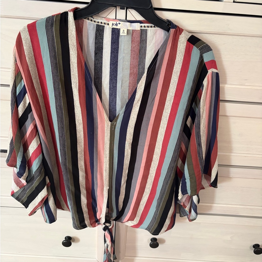 Jolt Multicolor Striped Blouse